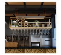 NHYHEHMR Porta in bicchiere di vino a soffitto, scaffale galleggiante a barre industriale, scaffale a soffitto, porta d'ingresso appeso per bottiglie di vino, porta d'ingetà montato a parete,