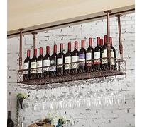 NHYHEHMR Porta in bicchiere di vino appeso - portabottiglie a parete a parete Assoluto di pianta sospesa in metallo decorazione di vino in metallo per la camera da letto della cucina da barra