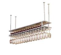 NHYHEHMR Porta in bicchiere di vino sospeso con scaffale di stoccaggio in ferro metallico dorato/porta bottiglia di vino per bar portatrici per soffitto del ristorante Giacinetto staminal