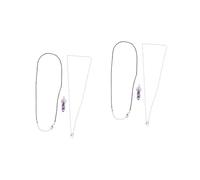 NHYHEHMR Porta per gioielli che producono pendenti Cristalli gemme Collane Canno Canda della collana Carniola in metallo Purple Purple