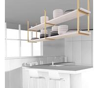 NHYHEHMR Portabottiglie per vino a soffitto, porta d'ingresso sospeso con porta e scaffale, porta di vino montato a parete, portafoglio di vino appeso a soffitto, supporto per il display del vino
