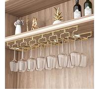 NHYHEHMR Raffuto stelo in acciaio inossidabile per bicchieri da vino Porta porta a parete per la barra da cucina o l'armadio tiene fino a 14 bicchieri con 6 bicchieri con 6 slot