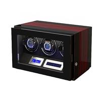 NHYHEHMR Safe Watch Winder Box For 3 Automatic Watches With Lock Security Quiet Motor Watch Winding Display Box Built-in LED Illuminated (Color : C, Size : 3+0)