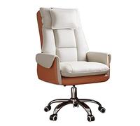 NHYHEHMR Sedia da gioco ergonomica e sedia da scrivania da ufficio Polvetta girevole posteriore con ruote per sedile ascensore regolabile a casa e soggiorno (beige C)