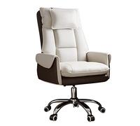 NHYHEHMR Sedia da gioco ergonomica e sedia da scrivania da ufficio Polvetta girevole posteriore con ruote per sedile ascensore regolabile a casa e soggiorno (beige C)