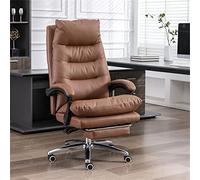 NHYHEHMR Sedia da ufficio in pelle rotante a 360 ° Ergonomic a 360 ° sedia comoda scrivania per ufficio a casa e sala da studio altezza regolabile design elegante per il supporto finale