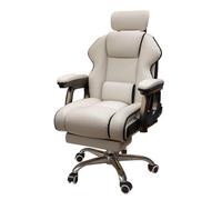 NHYHEHMR Sedia da ufficio per la casa ergonomica 360 ° girevole con altezza regolabile posteriore tilzi e poggiapiedi.