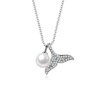 NHYHEHMR Simulazione della coda di pesce sirena collana per la catena delle clavicoli per le donne donne abiti semplici accessori per gioielli regalo-