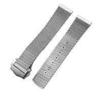NHYHEHMR Solid in lega di titanio 19 mm 20 mm di guardia per Omega 007 Diver 300 Orologi Braccialetti in metallo intrecciato
