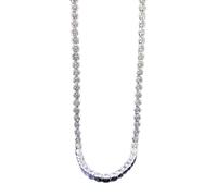 NHYHEHMR Sparkling 100% 925 Argent Sterling 3 mm Colliers de chaîne de Diamant Moissanite Simulates pour Le Mariage des Femmes