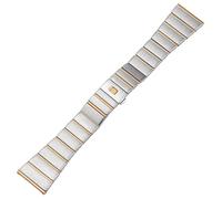 NHYHEHMR Stainless Steel Watchband For Omega Watch Strap 15mm 17mm 18mm 23mm 25mm Solid Metal Watch Band Steel Bracelet