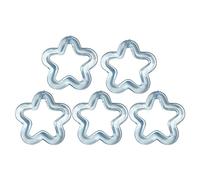 NHYHEHMR Tacco alto 5pcs acrilico a fiori vuoti fasciame colorato a pendente a pendente stella cravatta gioiello bracciale che produce reperti gioielli artigianali che producono scarpe