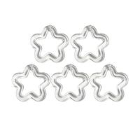 NHYHEHMR Tacco alto 5pcs acrilico a fiori vuoti fasciame colorato a pendente a pendente stella cravatta gioiello bracciale che produce reperti gioielli artigianali che producono scarpe