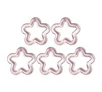 NHYHEHMR Tacco alto 5pcs acrilico a fiori vuoti fasciame colorato a pendente a pendente stella cravatta gioiello bracciale che produce reperti gioielli artigianali che producono scarpe