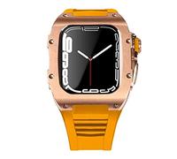 NHYHEHMR Ultima custodia per cinturino in acciaio inossidabile per banda 7 custodia in lega di titanio da 45 mm per set di kit iwatch