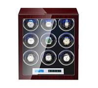 NHYHEHMR Watch Winder Automatic Watch Winder Box Built-in Illumination Silent Motor LCD Touch Screen Display for Men Women Watch,4+0 Watch Winder