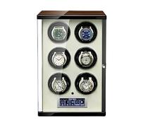 NHYHEHMR Watch Winder For 2 4 6 9 Automatic Watches Support Single Watch And Double Watch Spinner Quiet Motor Gift For Men Women Self Winding Watch Turner (Color : B, Size : 6+0)