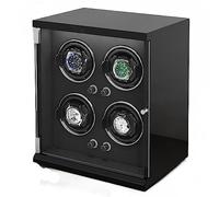 NHYHEHMR Watch Winder For 4 Automatic Watches Soft Adjustable Pillows For Universal Watches Built-in Blue LED Illumination AC Adapter Charge Quiet Motor (Color : D, Size : 4+0)