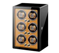 NHYHEHMR Watch Winder for Automatic Watches Adjustable Watch Pillows 1/2/3/4/6 Winding Spaces Black Piano Finish Quiet Motor Watches Display Box with Safety Lock (Size : 6+0)