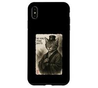Ni Hao Fine Shyt Funny Meme Cat Sumi-e arte giapponese Custodia per iPhone XS Max