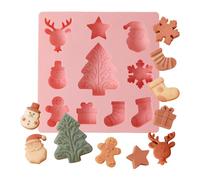 ni Per Biscotti Natalizi, Forma In Silicone Per Fudge Con 10 Cavità, Per Cioccolato, Per Decorazione Di Caramelle Gelatina Torta Per Pasticceri E Amanti Dei Dolci