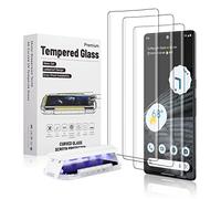 Ni-SHEN 3 Pezzi Pixel 7 Pro Vetro Temperato Pellicola Compatibile con ID Impronte Digitali, HD Chiaro, Curvo 3D Durezza 9H Vetro Protettore per Google Pixel 7 Pro (Google Pixel 7 Pro)
