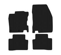 NI04-1 Set Tappetini Velluto Premium Pelle Nera per Nissan Qashqai II 2013-2021