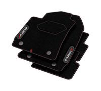 NI16-1 Tappetini Velluto CARBON™ Rosso per Nissan Leaf II dal 2017 tappeto morbi