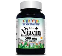 Niacina Senza Flush 500mg Inositolo Esanicotinato 200 Caps Vitamina B3 No-Flush