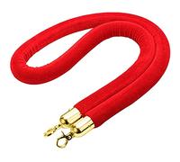 Niaciswe Corda in velluto rosso 1 pezzi Transenne Corda con Ganci d'oro Barriera Della Corda Della Fune Tondo Barriera di Passaggio Barriere di Sicurezza Corda corda Nastro di Transenna