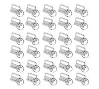 Niaciswe Portachiavi Hardware 30 Pezzi Clip Di Coda In Metallo 32mm Anello Clip di Coda Cinturino da Polso Hardware Anello Portachiavi Con Portachiavi Per Cordini Fai Da Te Realizzazione di Cinturini