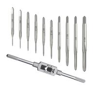 Niaciswe Set Filiera per Filettatura jeu de clés Maschi per Filettatura per Filettatura Professionale Punte Trapano Professionali Filettatrice Manuale Kit Filiera 10Pezzi M1-M3,5 filettatrice manuale