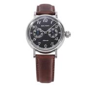 NIADI Baltany - Orologio da polso da uomo, con funzione mono-pusher, 9122, automatico, S6048, con quadrante in pelle, V 2