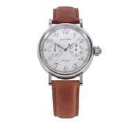 NIADI Baltany - Orologio da polso da uomo, con funzione mono-pusher, 9122, automatico, S6048, con quadrante in pelle, V 1