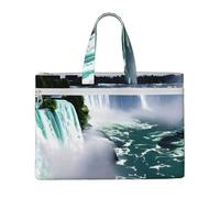 Niagara Fall - Borsa portatile da 26 x 38 cm, 2 tasche con cerniera, capienza generosa per documenti, ideale per dy e TravelWork,Stu