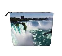 Niagara Fall Versatile Travel Makeup Bag Travel Pouch con cerniera Accessori Organizer, Nero , Taglia unica, Beauty case