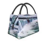 Niagara Falls Borsa per il pranzo per donne e uomini adulti Scatola termica per il pranzo riutilizzabile a prova di perdite Borsa per il pranzo di grande capacità Contenitore per alimenti portatile