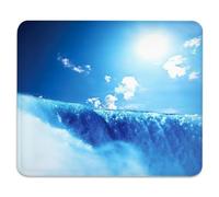 Niagara Falls Brilliant Blue Waterfall Under A Sunny Sky Landscape River Tappetino Mouse Bordo Cucito Mousepad Antiscivolo Tappetini per Il Mouse per Laptop Lavoro Casa 25X30Cm