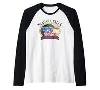 Niagara Falls Canada Stati Uniti Natura Fiume Maglia con Maniche Raglan