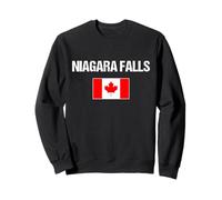 Niagara Falls Ontario Bandiera Canadese Canada Felpa