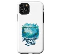 Niagara Falls Ontario Canada Paesaggio Acquerello Souvenir Custodia per iPhone 11 Pro