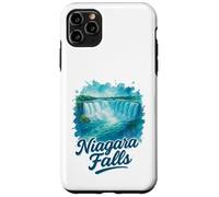 Niagara Falls Ontario Canada Paesaggio Acquerello Souvenir Custodia per iPhone 11 Pro Max