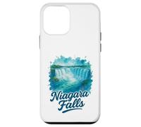 Niagara Falls Ontario Canada Paesaggio Acquerello Souvenir Custodia per iPhone 12 mini