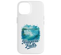 Niagara Falls Ontario Canada Paesaggio Acquerello Souvenir Custodia per iPhone 14
