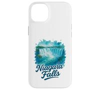 Niagara Falls Ontario Canada Paesaggio Acquerello Souvenir Custodia per iPhone 14 Plus