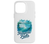 Niagara Falls Ontario Canada Paesaggio Acquerello Souvenir Custodia per iPhone 14 Pro Max