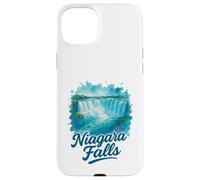 Niagara Falls Ontario Canada Paesaggio Acquerello Souvenir Custodia per iPhone 15 Plus
