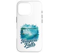 Niagara Falls Ontario Canada Paesaggio Acquerello Souvenir Custodia per iPhone 16 Pro