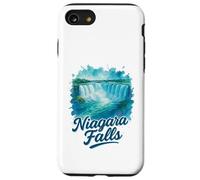Niagara Falls Ontario Canada Paesaggio Acquerello Souvenir Custodia per iPhone SE (2020) / 7 / 8