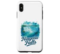 Niagara Falls Ontario Canada Paesaggio Acquerello Souvenir Custodia per iPhone XS Max